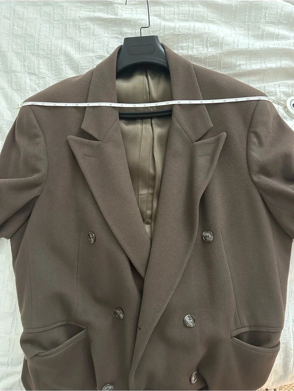 Dior Double-Breasted Long Trench Coat in Dark Brown